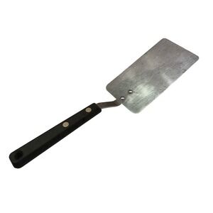 Vintage EKCO Forge Stainless Steel Spatula Turner 5" Long Blade Black USA 11"